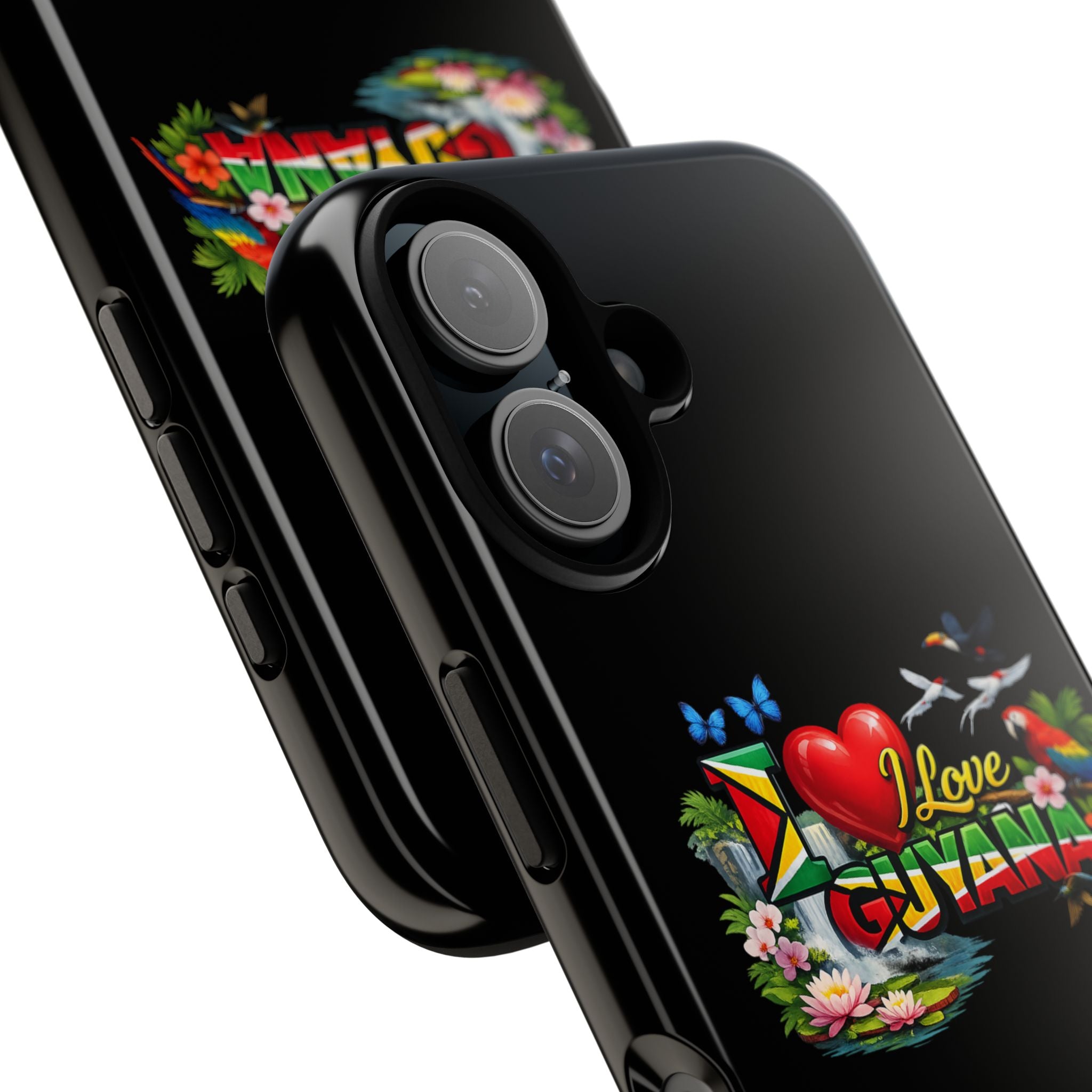 Phone case I Love Guyana Phone Case — Tough Protective Tropical Flag Design