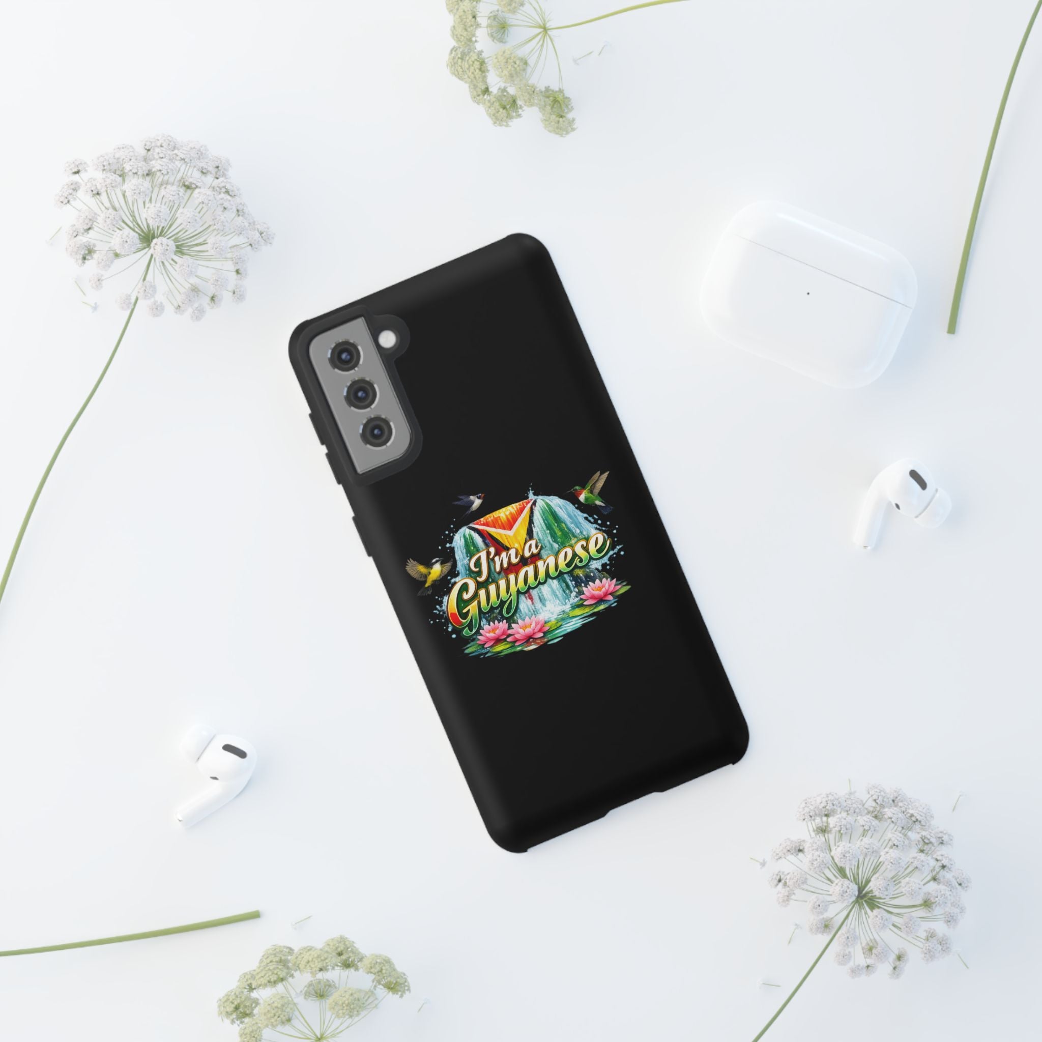 I'm a Guyanese Tough Phone Case — Tropical Waterfall Design, Guyana Pride Gift