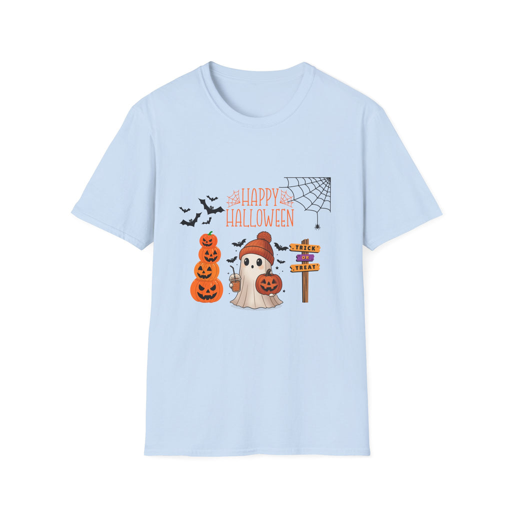 Halloween Cute Pumpkin Tee — "Happy Halloween" Graphic T-Shirt