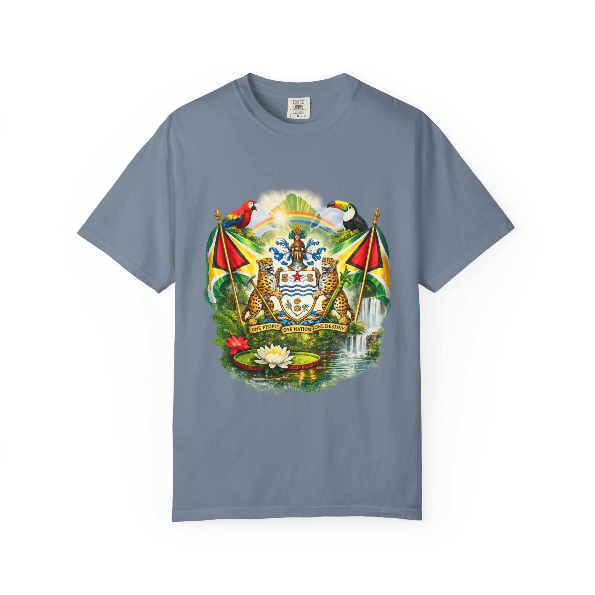 Guyana Coat of Arms T-Shirt  Men’s / Unisex T- Shirts — Guyanese National Emblem Tee