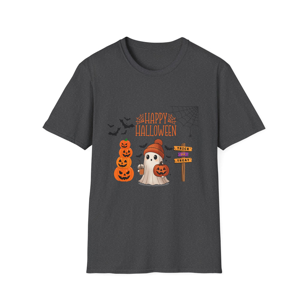 Halloween Cute Pumpkin Tee — "Happy Halloween" Graphic T-Shirt