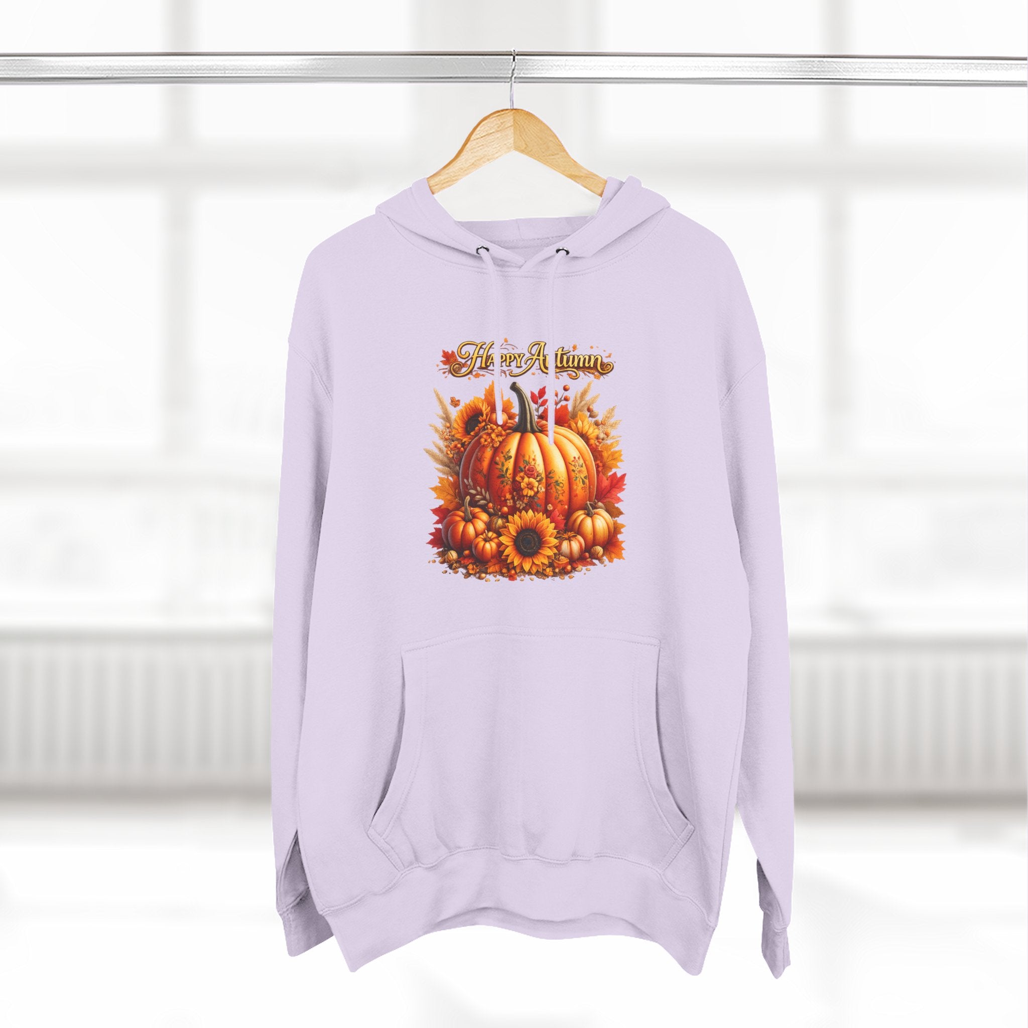 Autumn  - Fall Pumpkin Hoodie - Harvest Sunflower Fall Sweatshirt