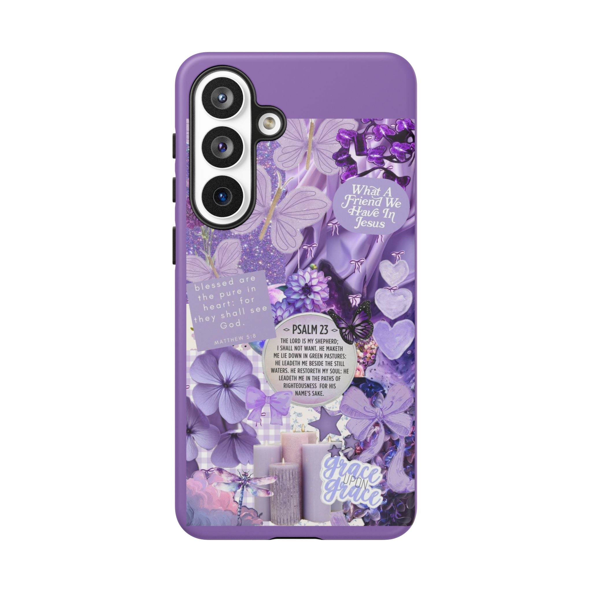 Bible Verse phone case - His Love Never Fails Psalm Phone Case — Floral Christian Scripture iPhone Cover