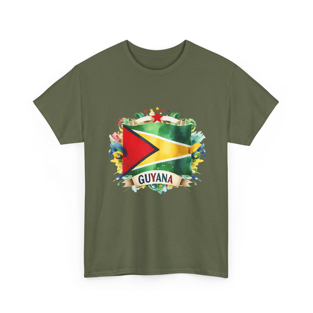 Guyana Day t-shirts  - GuyanaFlag T-Shirt - Vibrant Guyanese Pride Tee