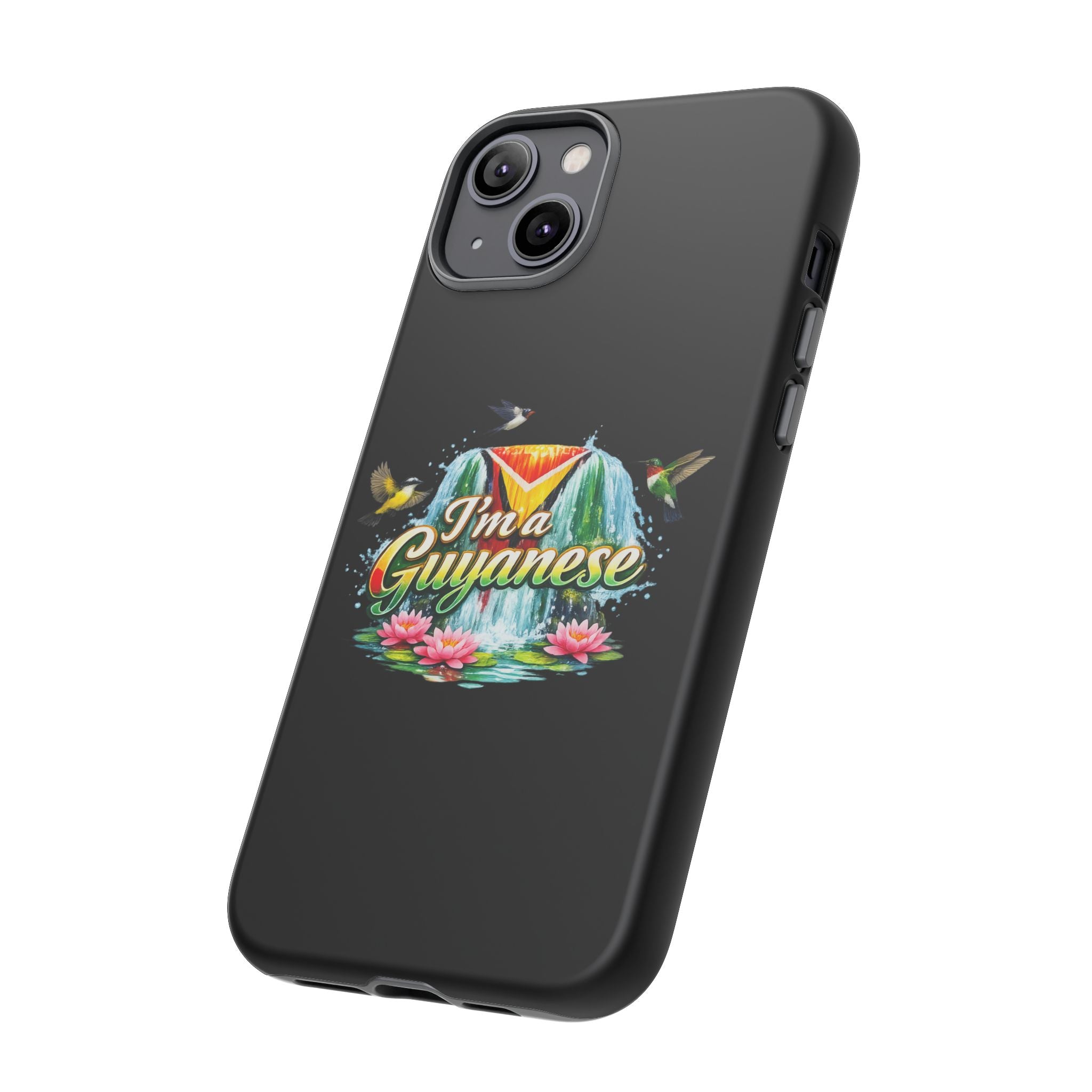 I'm a Guyanese Tough Phone Case — Tropical Waterfall Design, Guyana Pride Gift