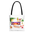 Summer Vibes Tote Bag — Pink Beach Holiday Grocery & Pool Tote