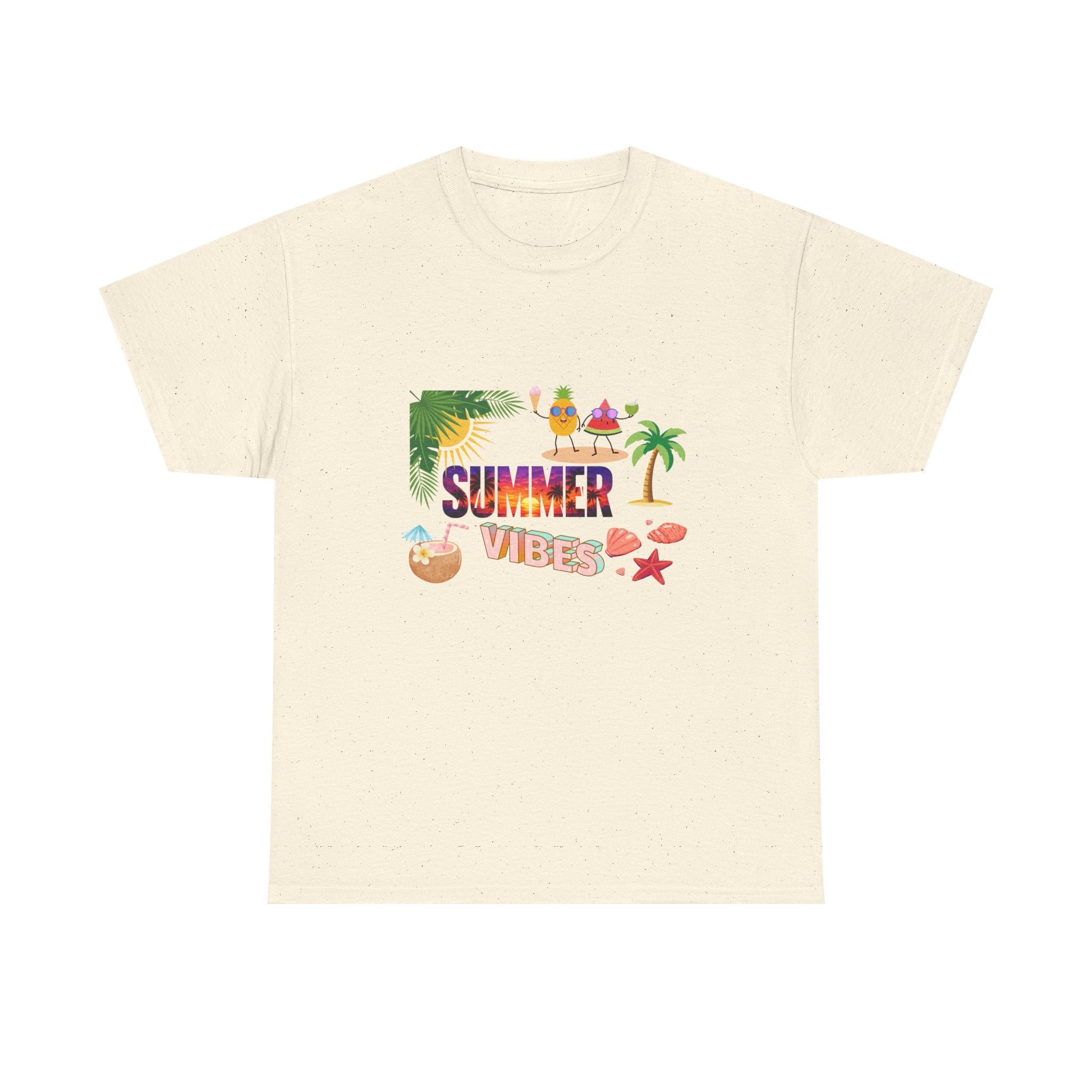 Summer Vibes T-Shirt — Tropical Beach Graphic Tee