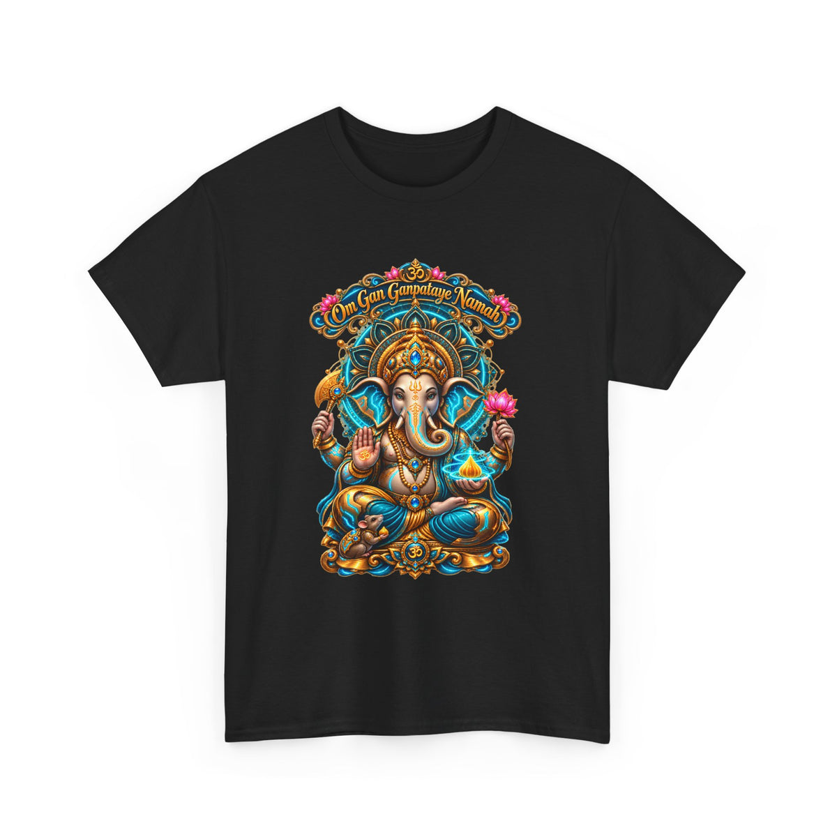 Ganesha Guardian Tee — Colorful Indian Elephant Deity T-Shirt