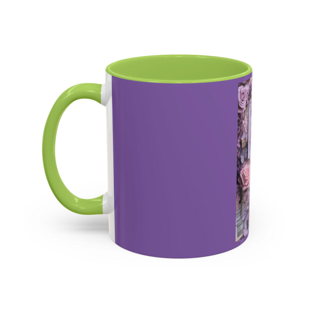 Coffee Mug — Floral Psalm Accent Mug (11/15 oz)