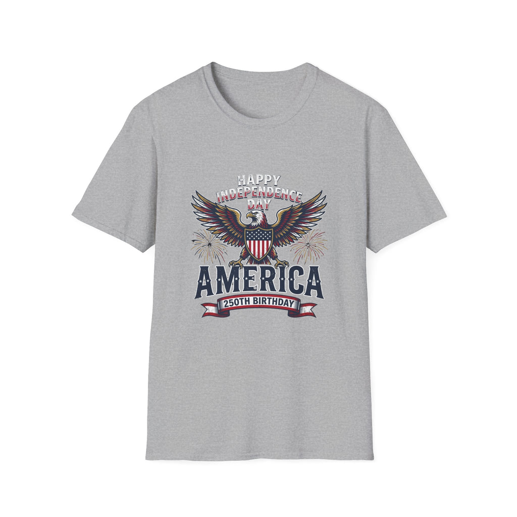 4th of July Independence Day Tee Eagle T-Shirt — "Happy Independence Day" USA Patriotic Tee