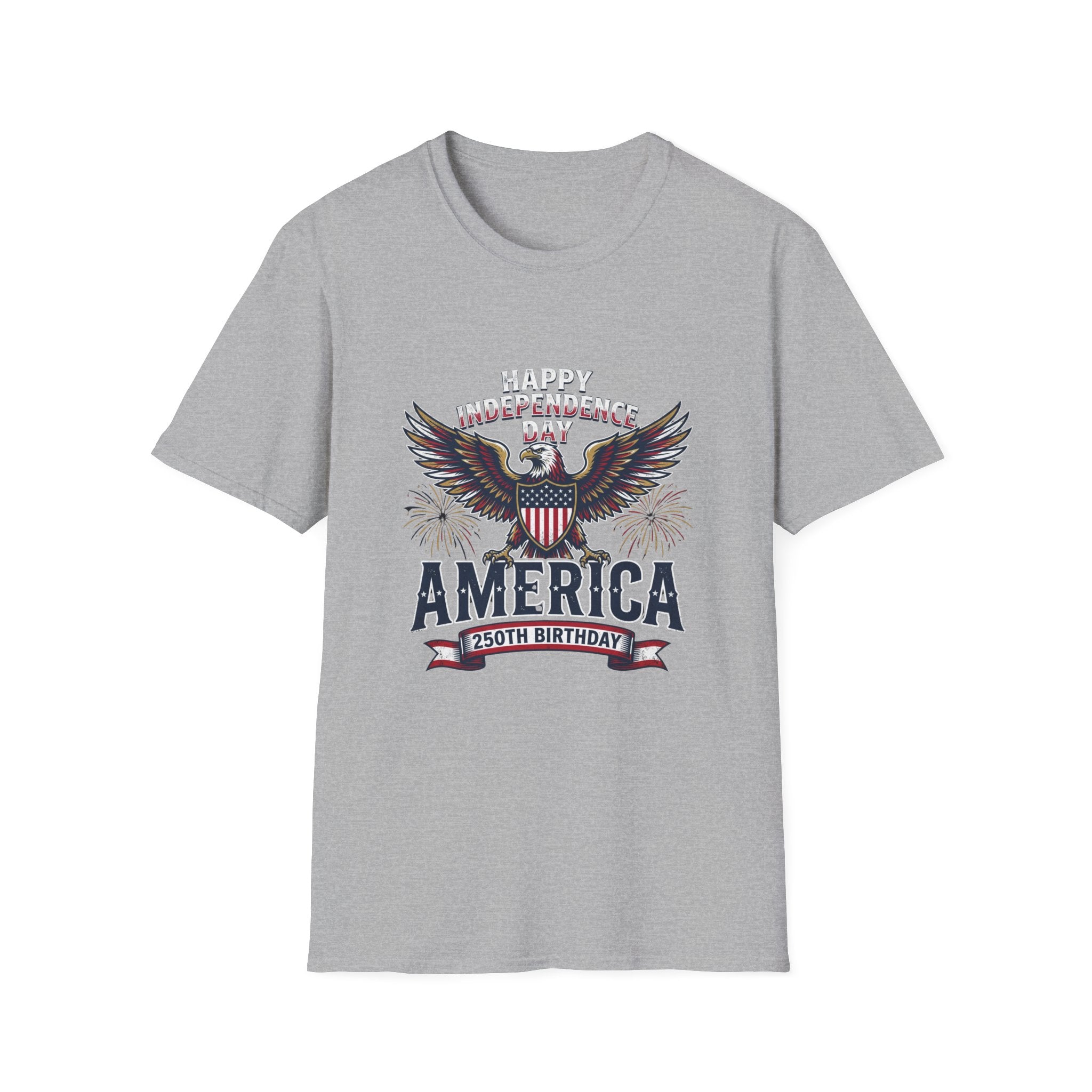 4th of July Independence Day Tee Eagle T-Shirt — "Happy Independence Day" USA Patriotic Tee