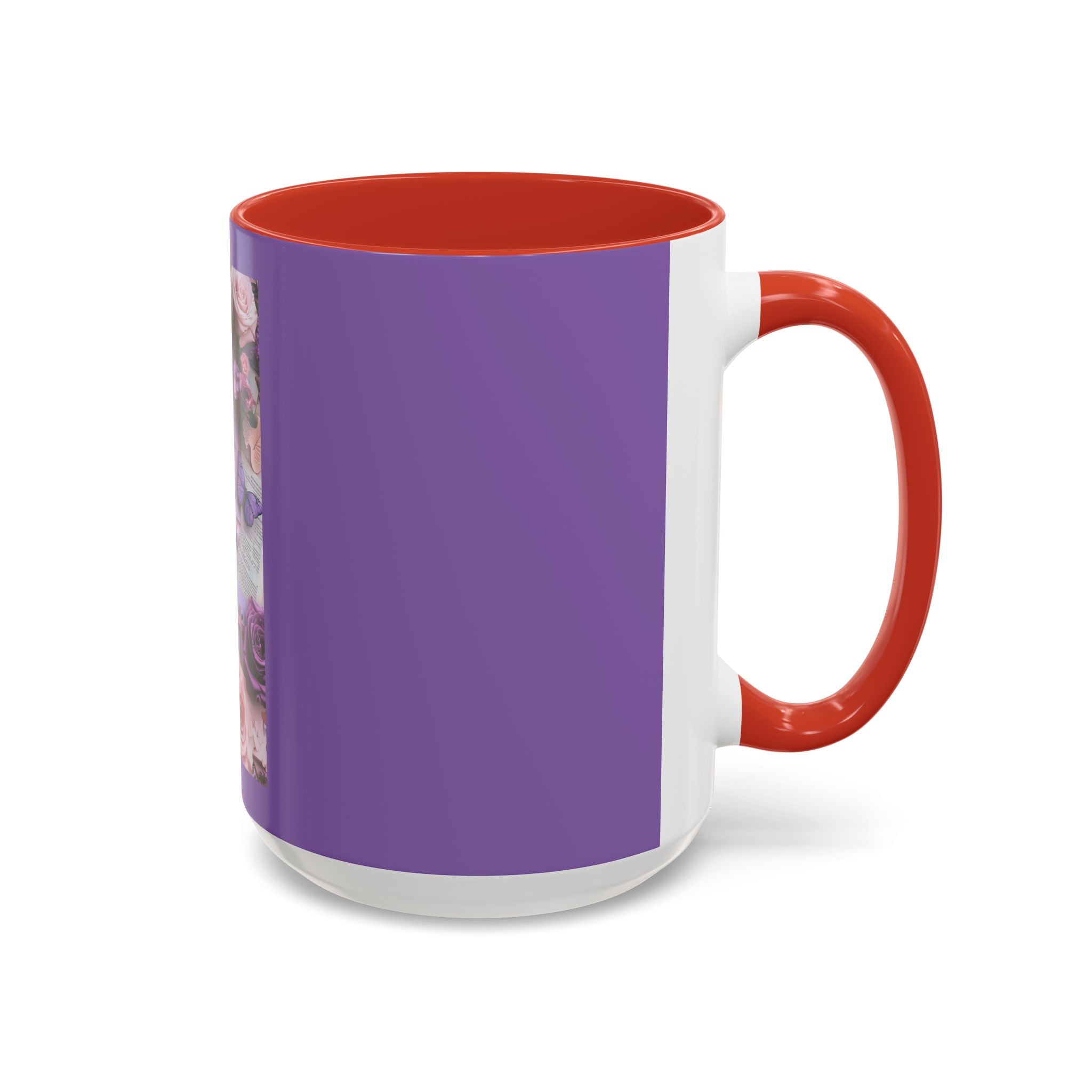 Coffee Mug — Floral Psalm Accent Mug (11/15 oz)