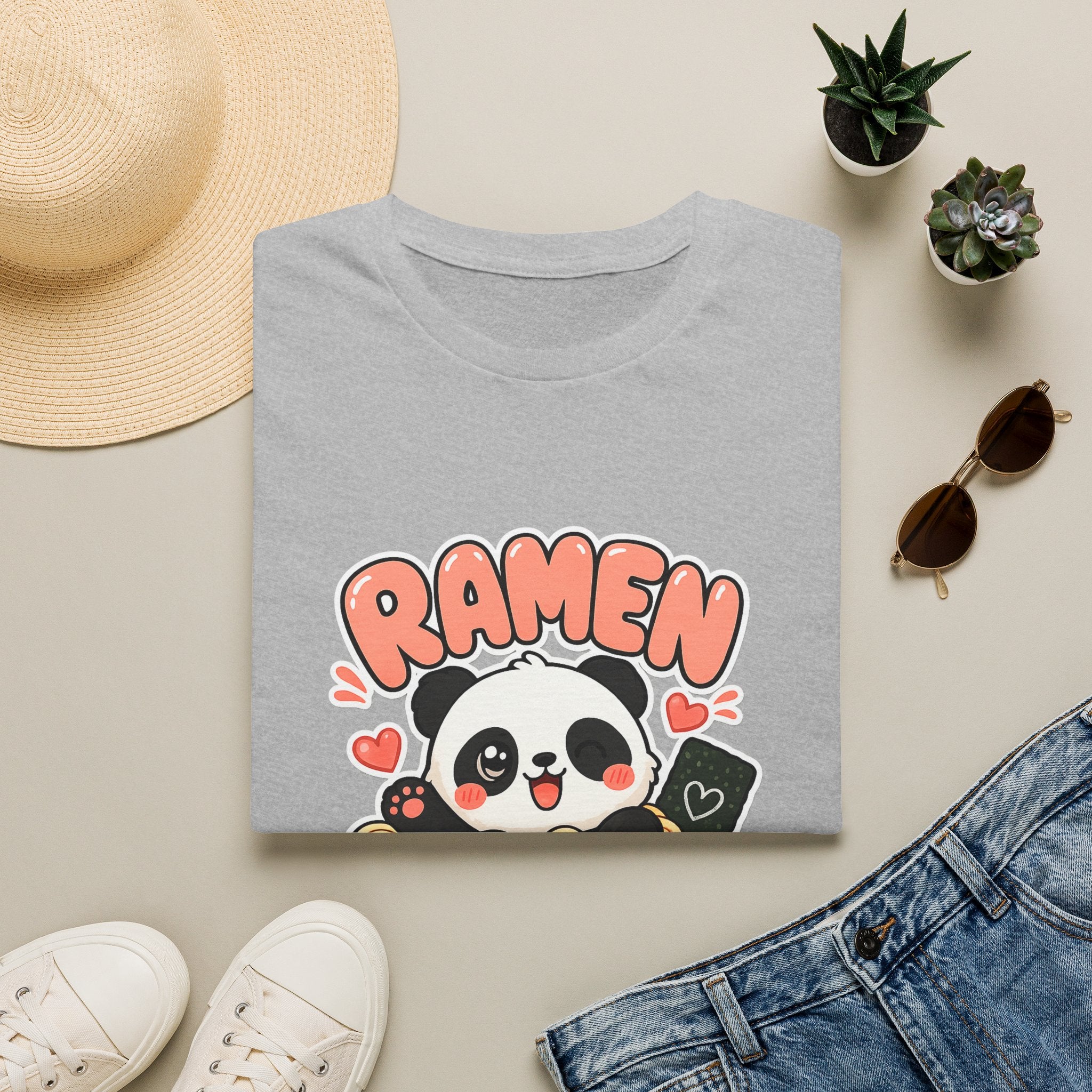 Cute Panda Ramen T-Shirt — Kawaii Ramen Bowl Graphic Tee