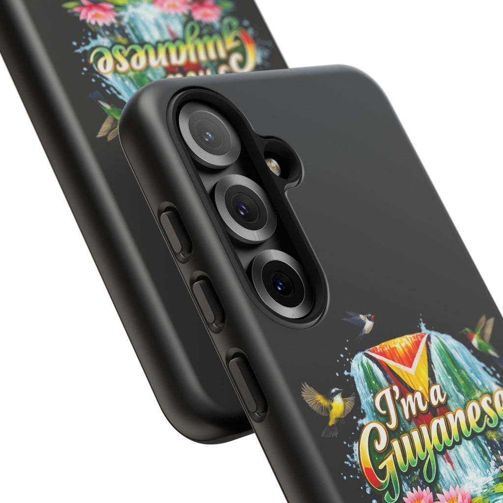 I'm a Guyanese Tough Phone Case — Tropical Waterfall Design, Guyana Pride Gift