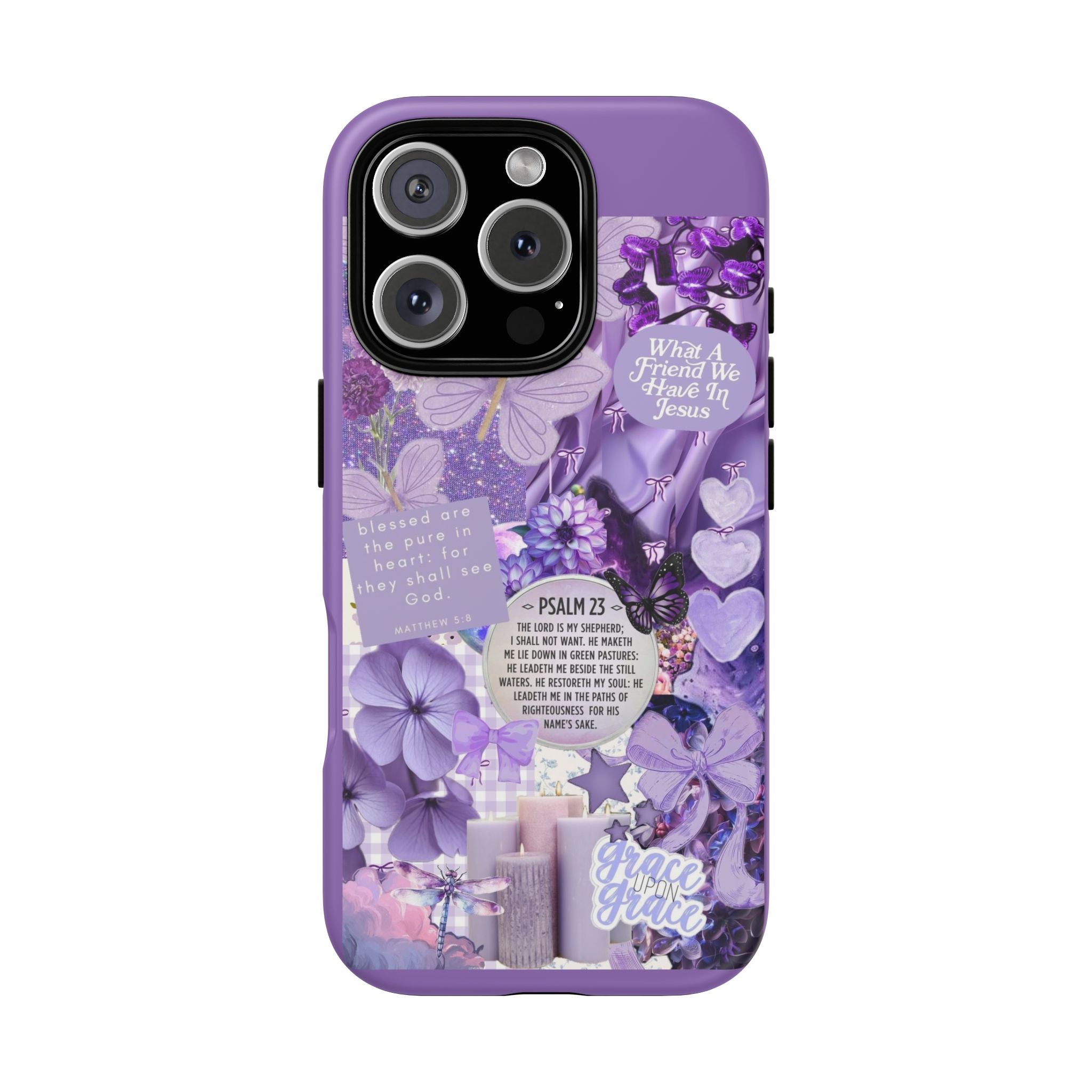 Bible Verse phone case - His Love Never Fails Psalm Phone Case — Floral Christian Scripture iPhone Cover