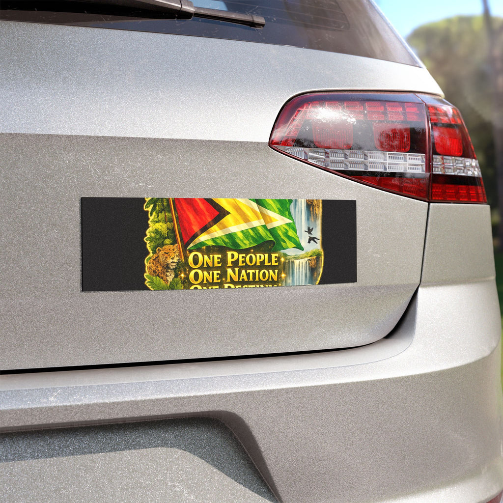 Car Magnet Guyana Magnet — "One People, One Nation, One Destiny" Patriotic Magnet
