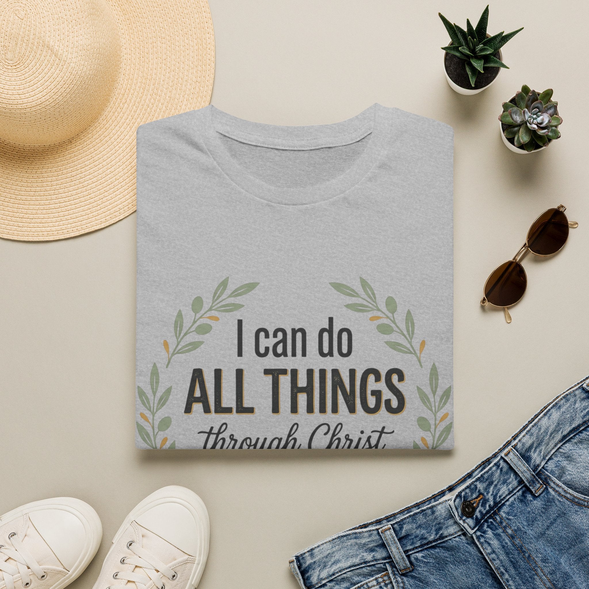 Bible Verses Inspired Tee Shirt — Inspirational Faith Tee with Scripture Text
