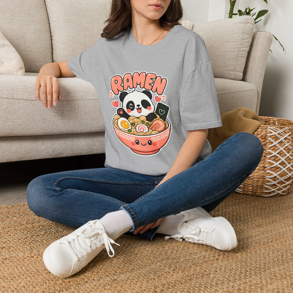 Cute Panda Ramen T-Shirt — Kawaii Ramen Bowl Graphic Tee