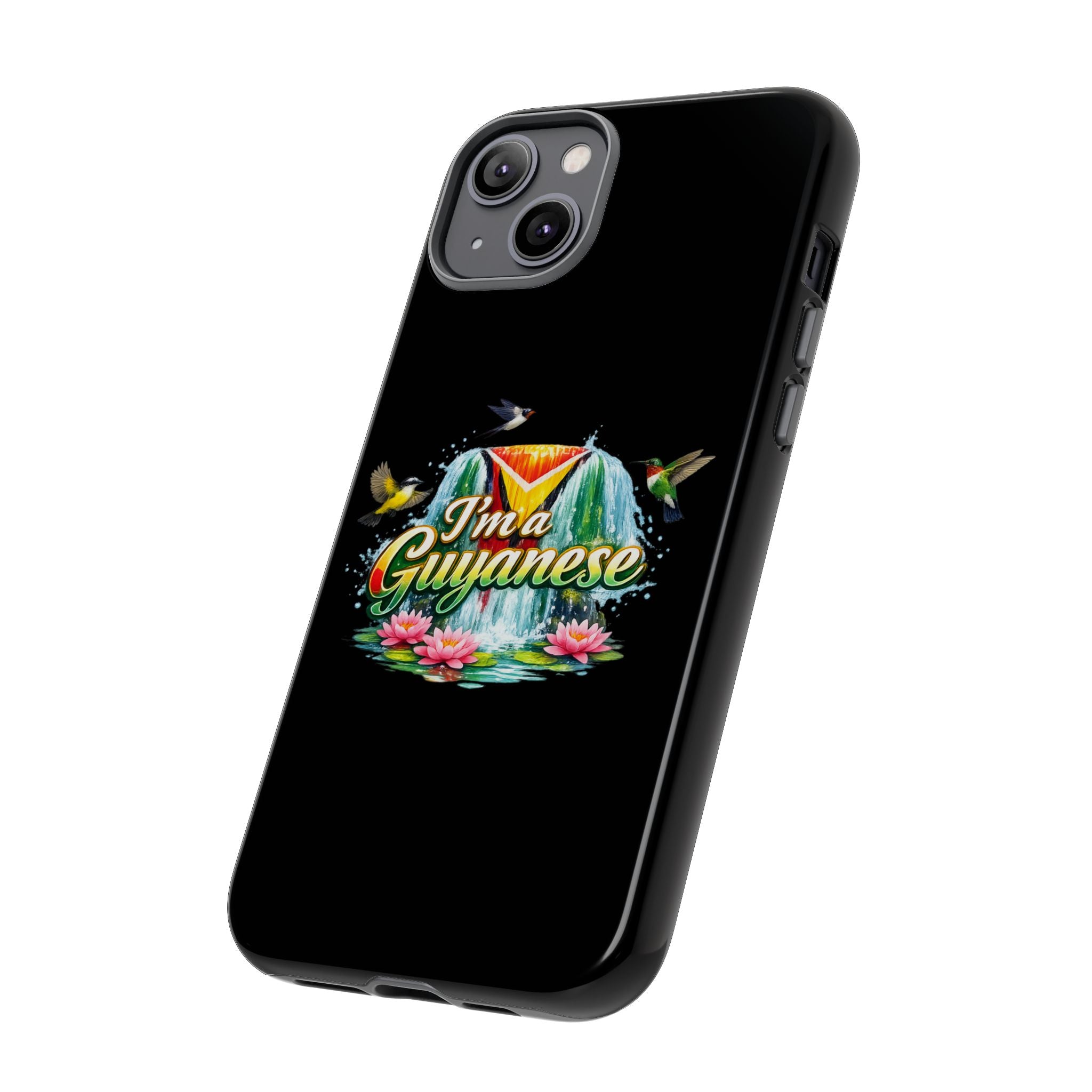 I'm a Guyanese Tough Phone Case — Tropical Waterfall Design, Guyana Pride Gift