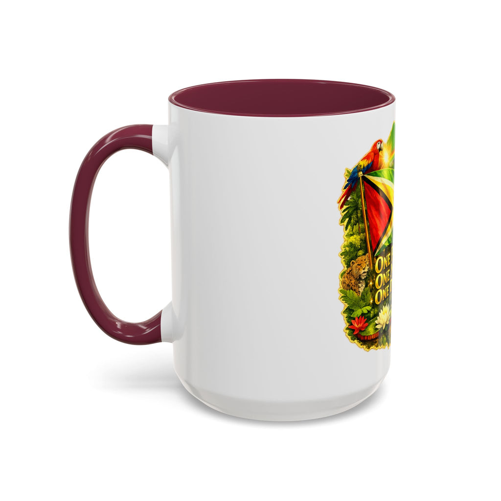 Coffee Mug souvenir that represents Guyana – "One People, One Nation, One Destiny" 11oz/15oz