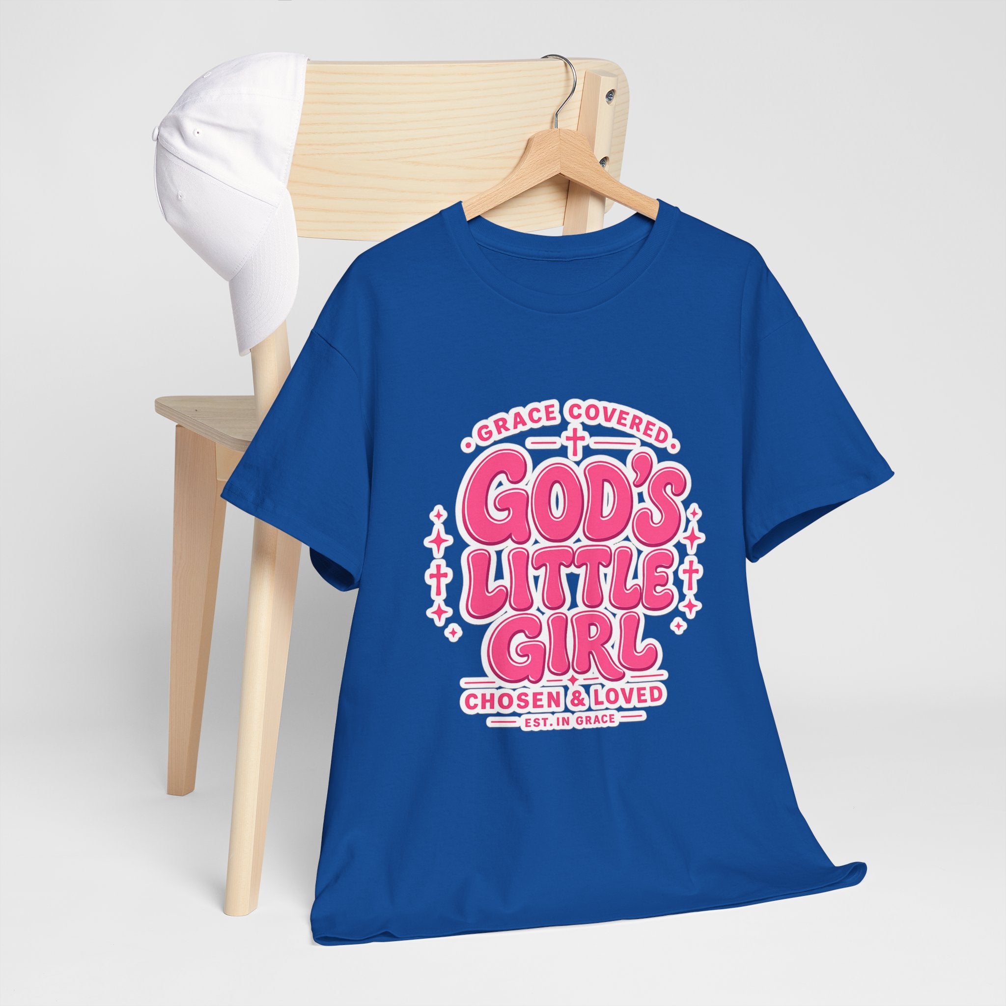 Faith T-Shirt God's Little Girl T-Shirt — Pink Faith Graphic Tee for Girls