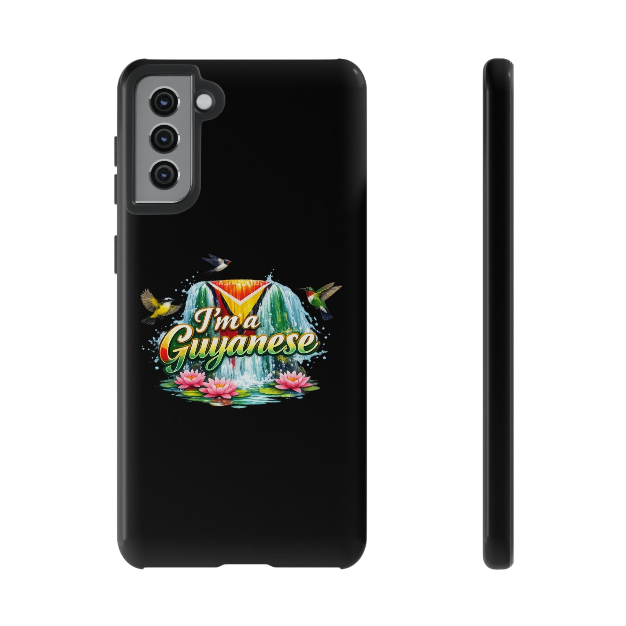 I'm a Guyanese Tough Phone Case — Tropical Waterfall Design, Guyana Pride Gift