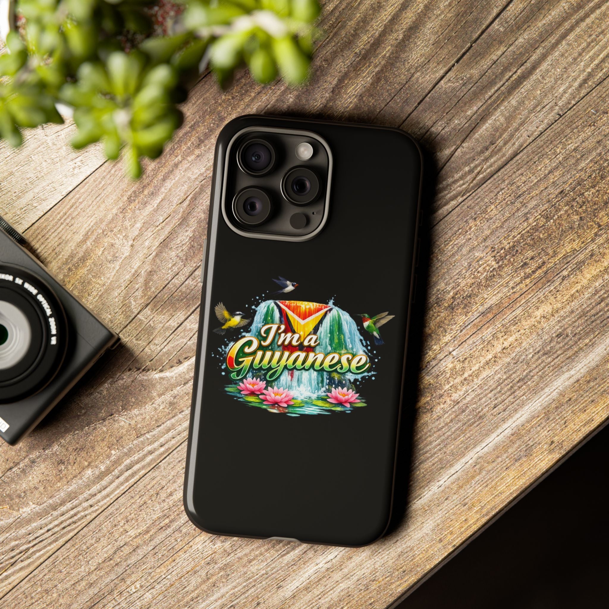 I'm a Guyanese Tough Phone Case — Tropical Waterfall Design, Guyana Pride Gift