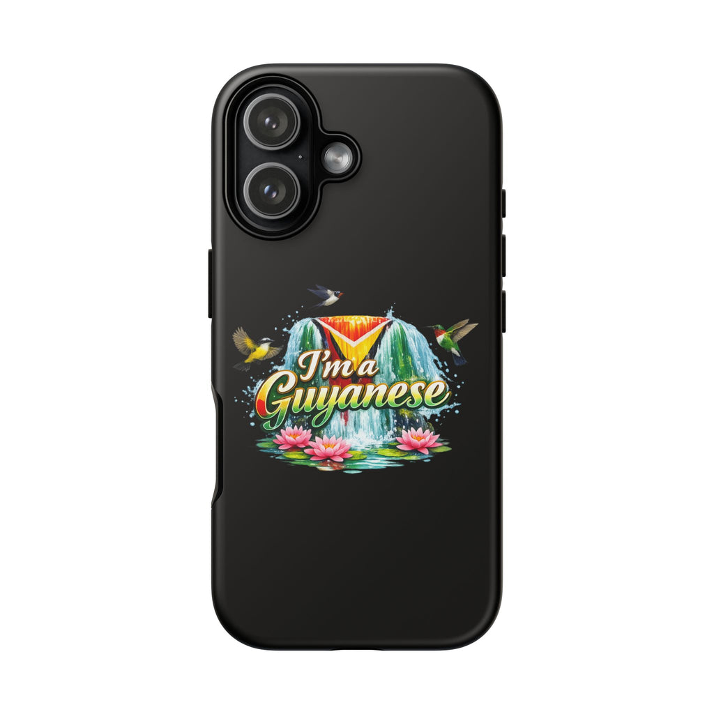 I'm a Guyanese Tough Phone Case — Tropical Waterfall Design, Guyana Pride Gift