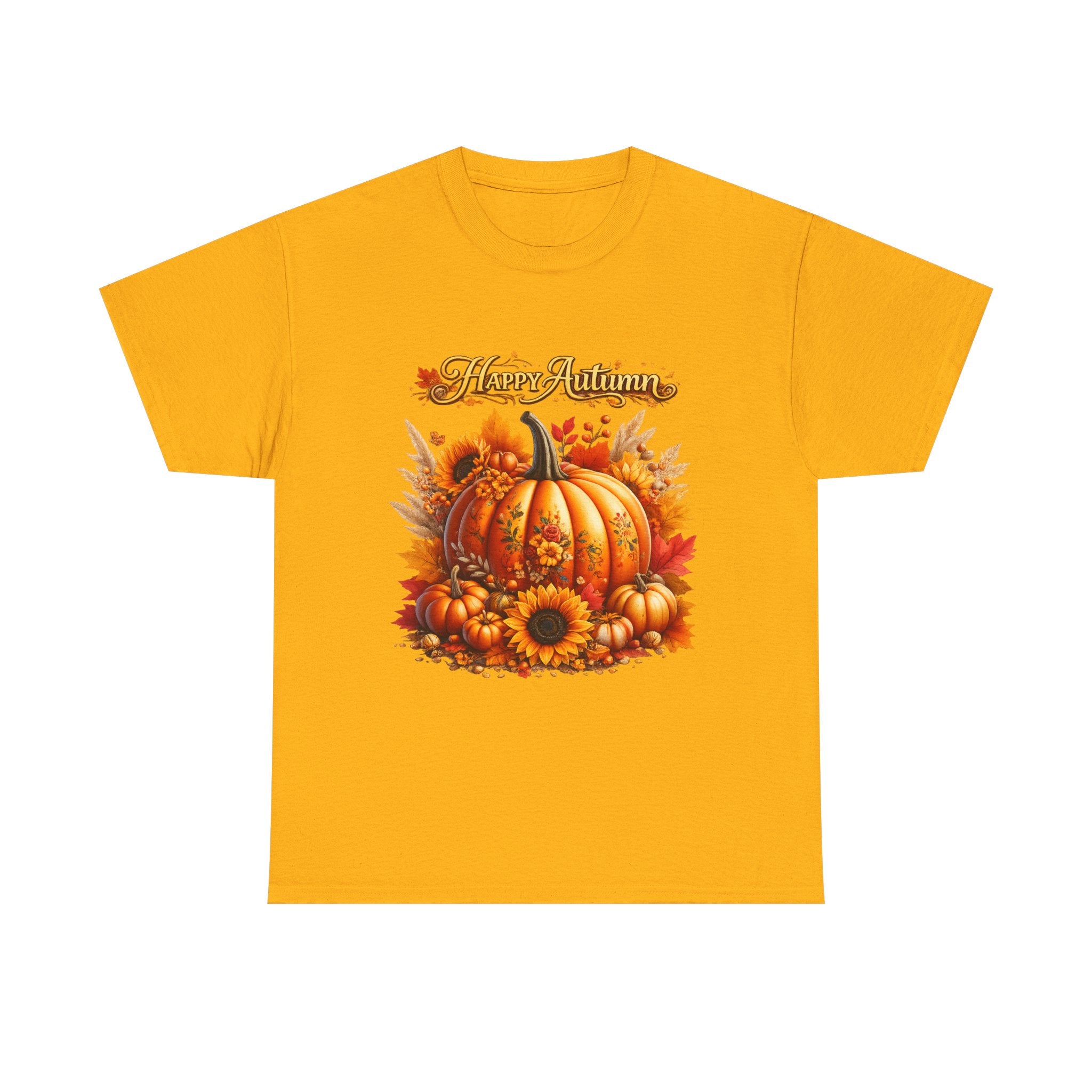 Autumn Pumpkin Tee – "Happy Autumn" Fall Harvest T-Shirt