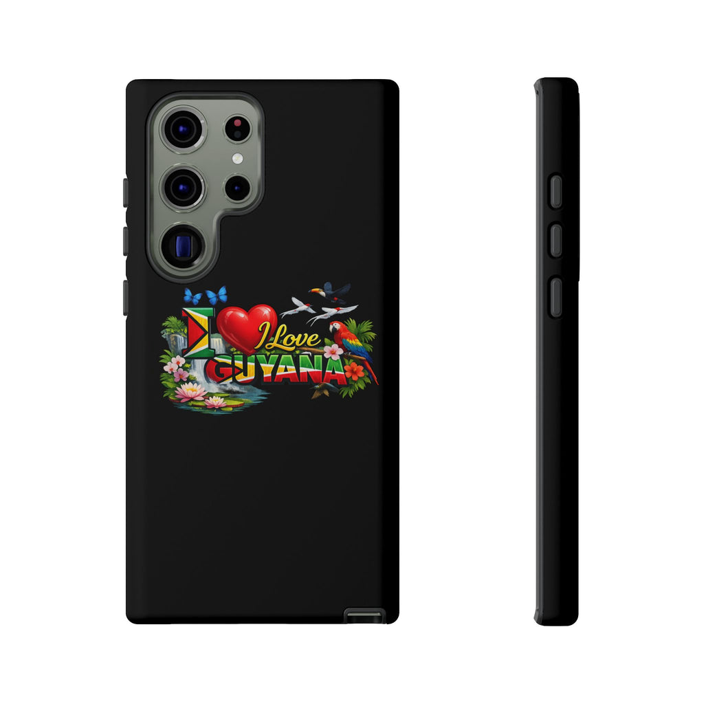 Phone case I Love Guyana Phone Case — Tough Protective Tropical Flag Design