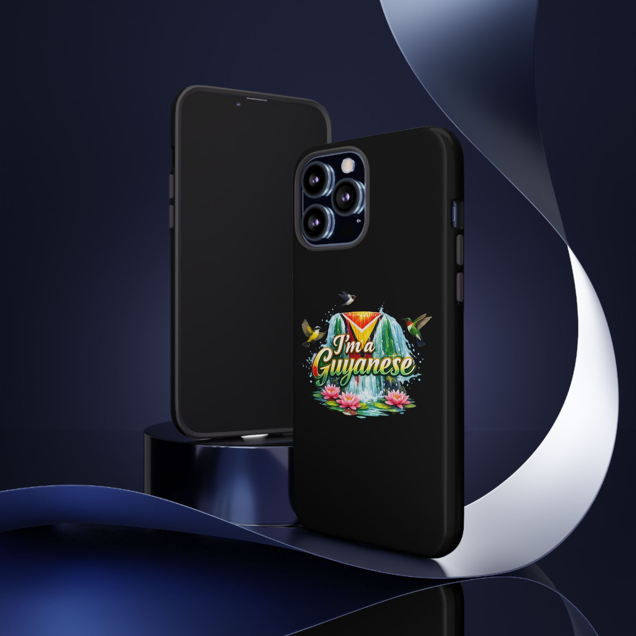 I'm a Guyanese Tough Phone Case — Tropical Waterfall Design, Guyana Pride Gift