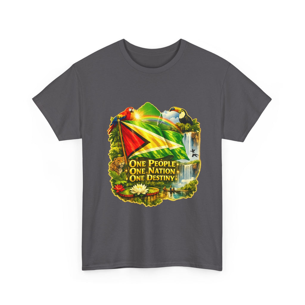 Guyana Flag T-Shirt  unisex – "One People, One Nation, One Destiny" Patriotic Tee