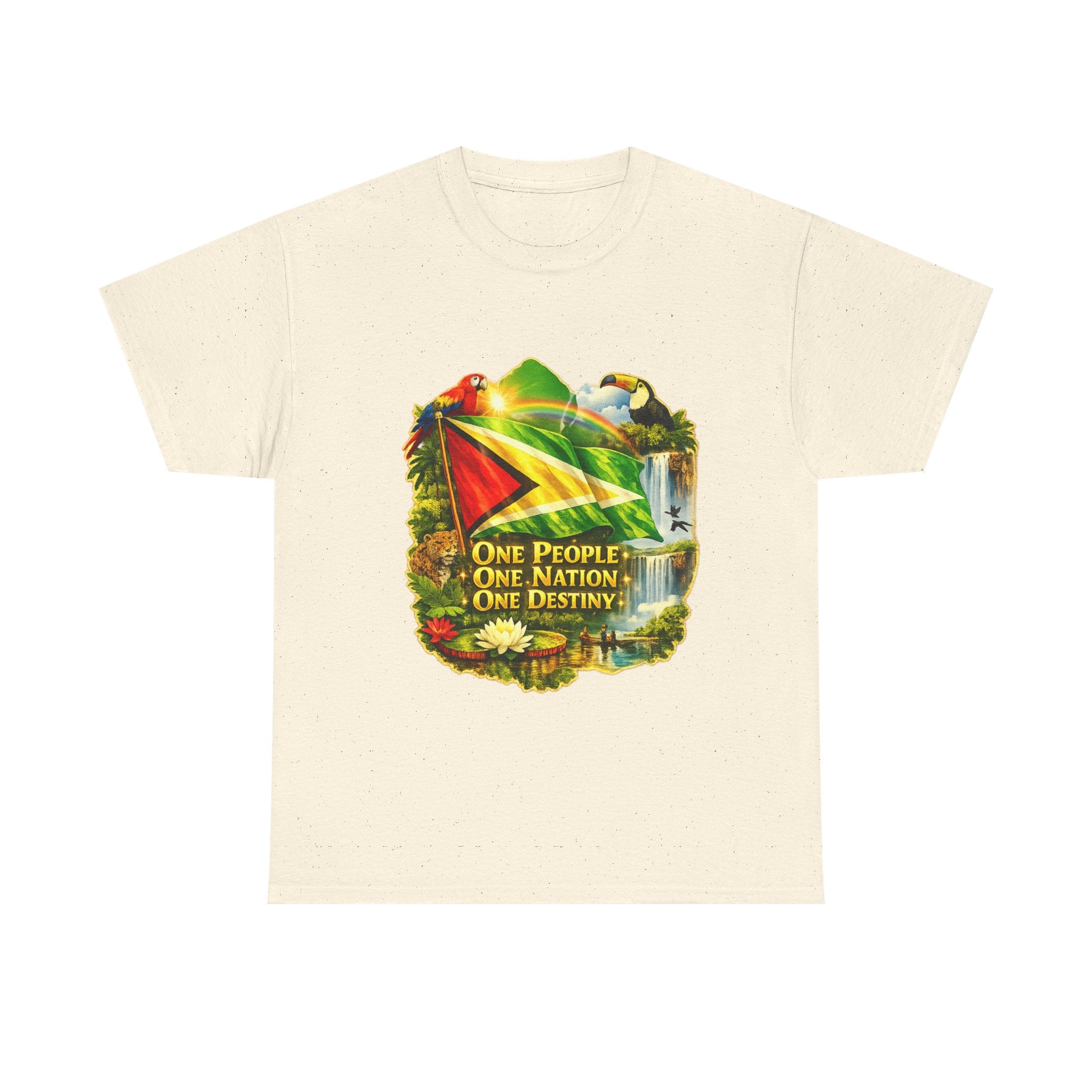 Guyana Flag T-Shirt  unisex – "One People, One Nation, One Destiny" Patriotic Tee