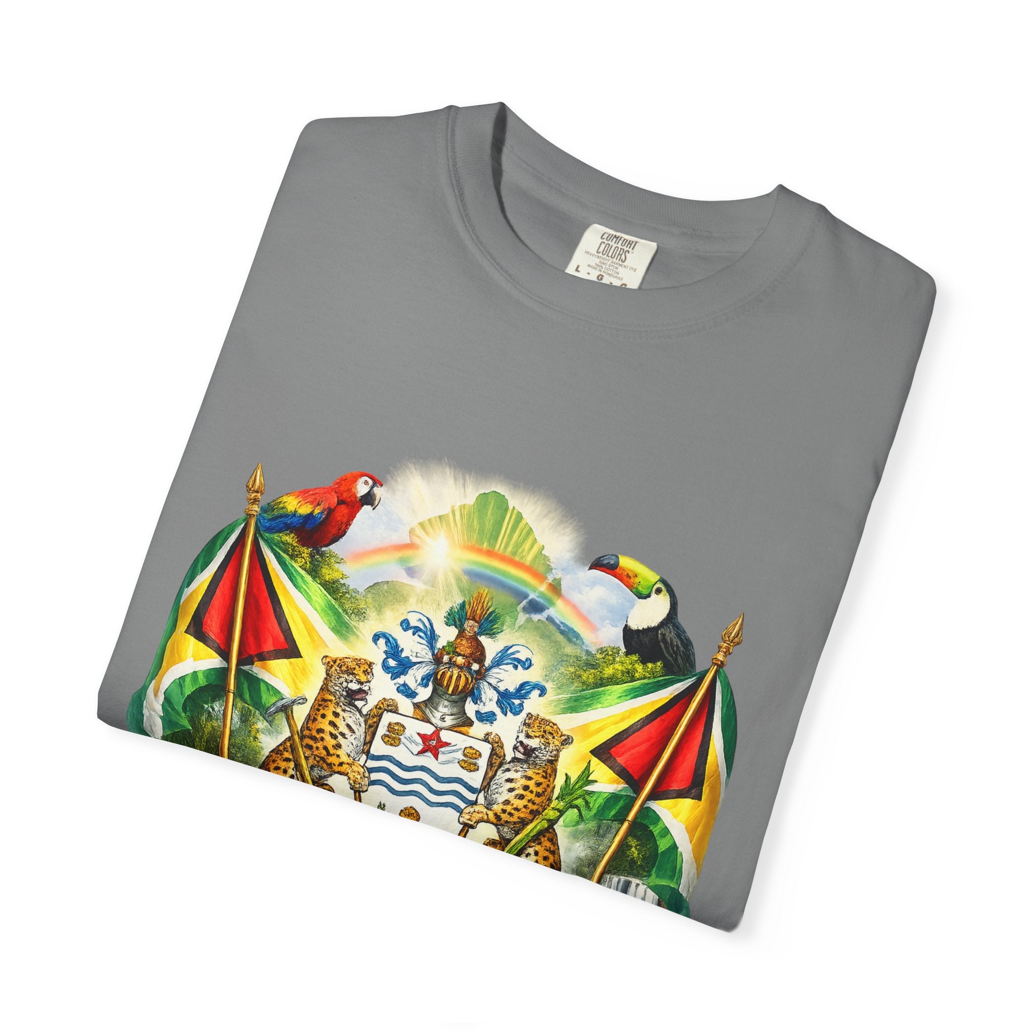 Guyana Coat of Arms T-Shirt  Men’s / Unisex T- Shirts — Guyanese National Emblem Tee
