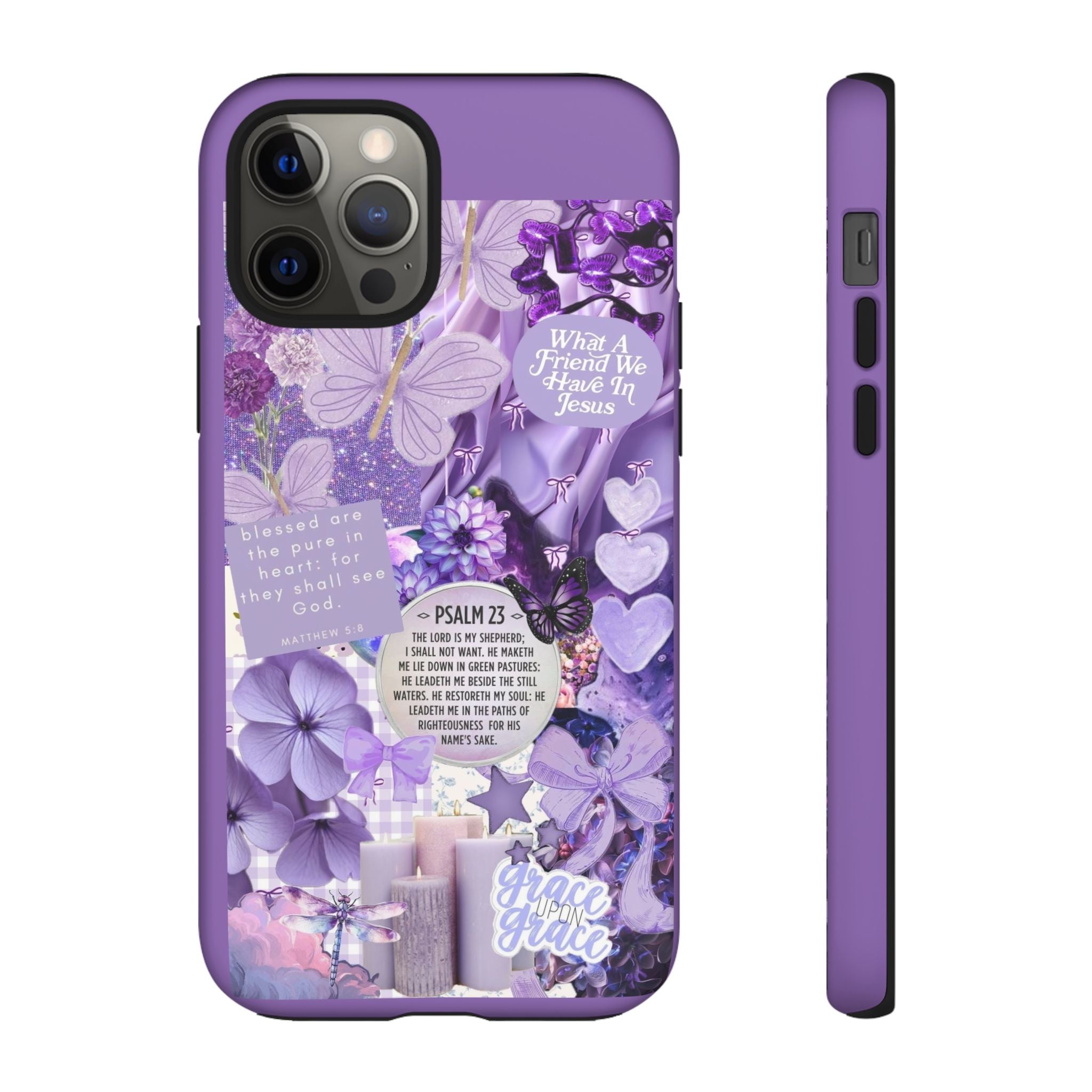 Bible Verse phone case - His Love Never Fails Psalm Phone Case — Floral Christian Scripture iPhone Cover