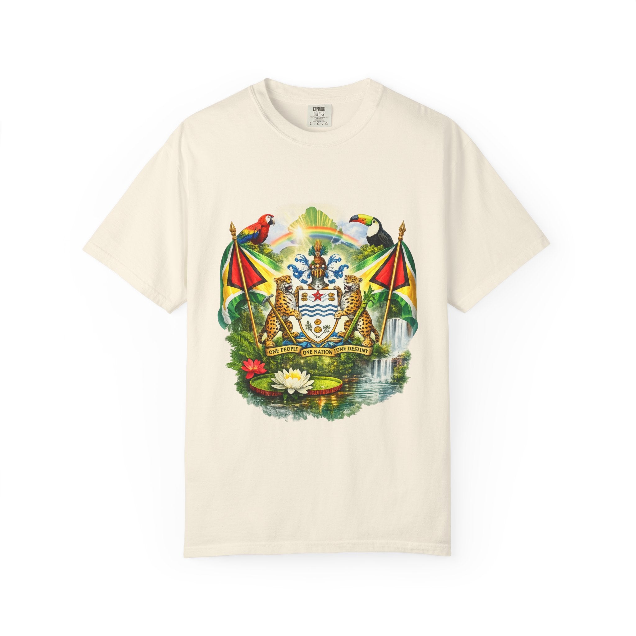Guyana Coat of Arms T-Shirt  Men’s / Unisex T- Shirts — Guyanese National Emblem Tee