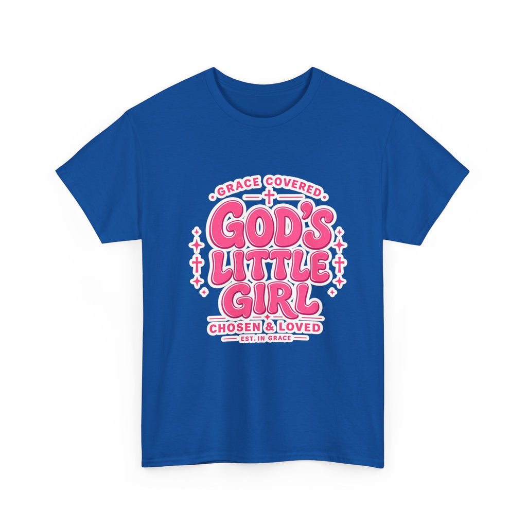 Faith T-Shirt God's Little Girl T-Shirt — Pink Faith Graphic Tee for Girls