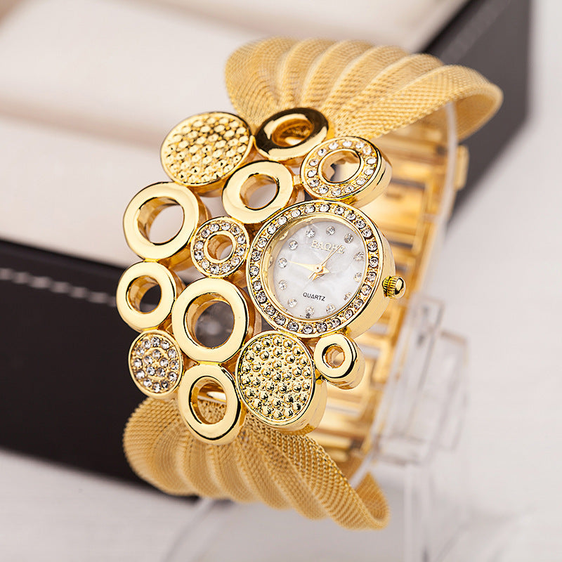 Fashion Butterfly Mesh Band Ladies Quartz Watch