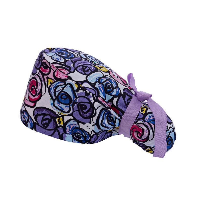 Long hair cap, pure cotton nurse cap