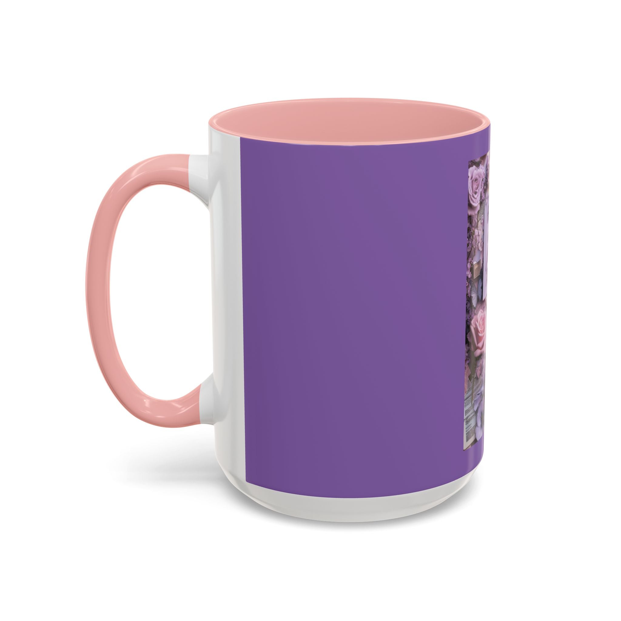 Coffee Mug — Floral Psalm Accent Mug (11/15 oz)