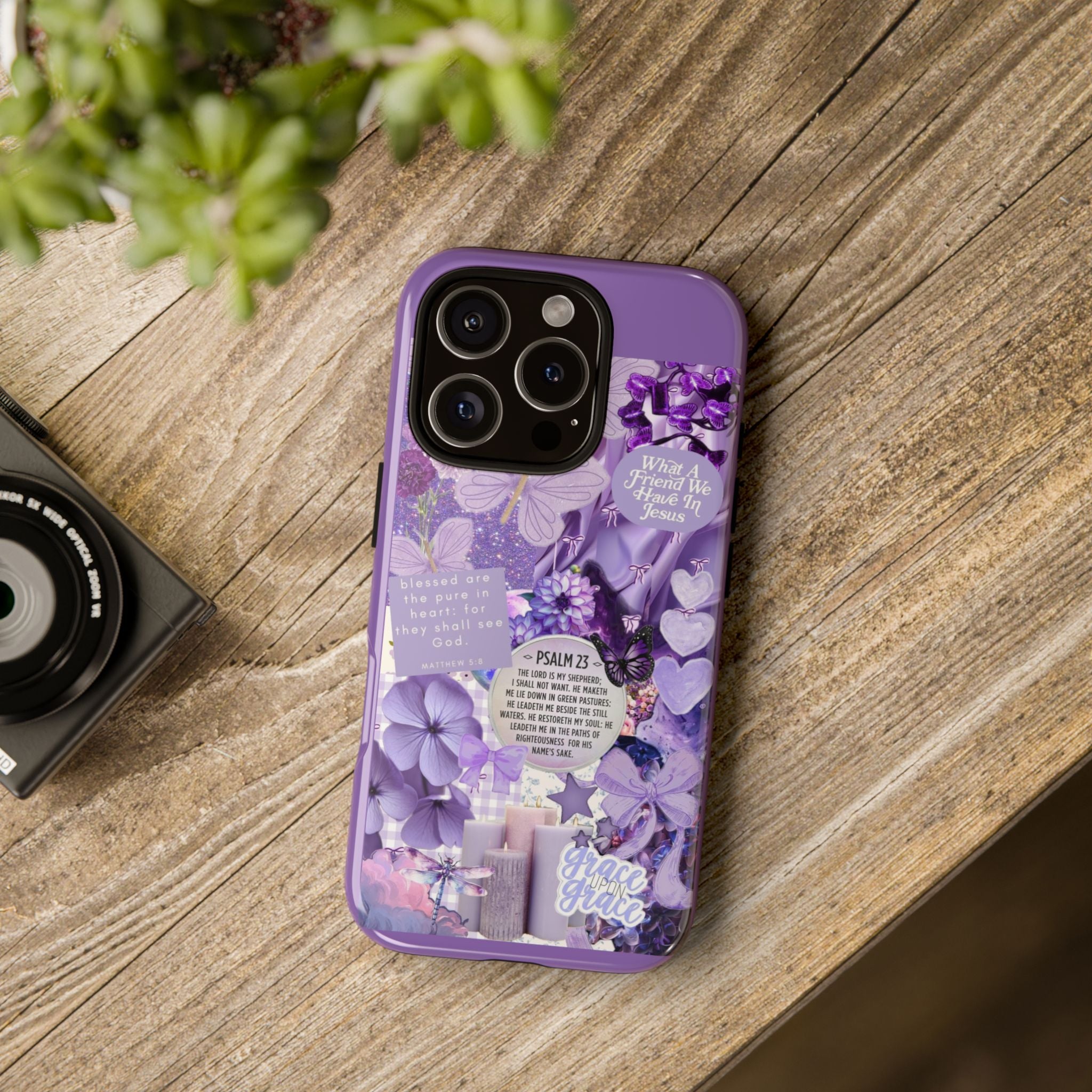 Bible Verse phone case - His Love Never Fails Psalm Phone Case — Floral Christian Scripture iPhone Cover