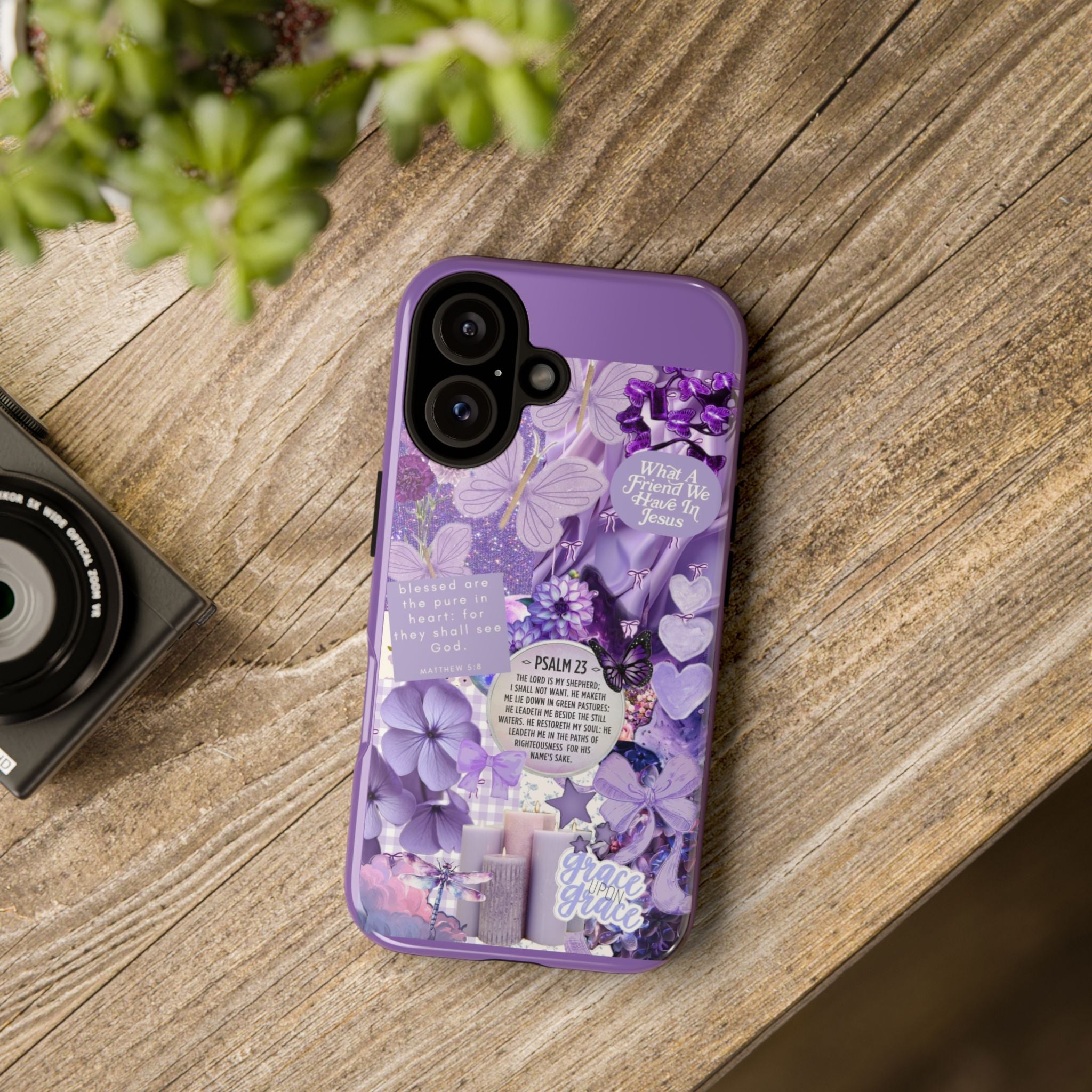 Bible Verse phone case - His Love Never Fails Psalm Phone Case — Floral Christian Scripture iPhone Cover