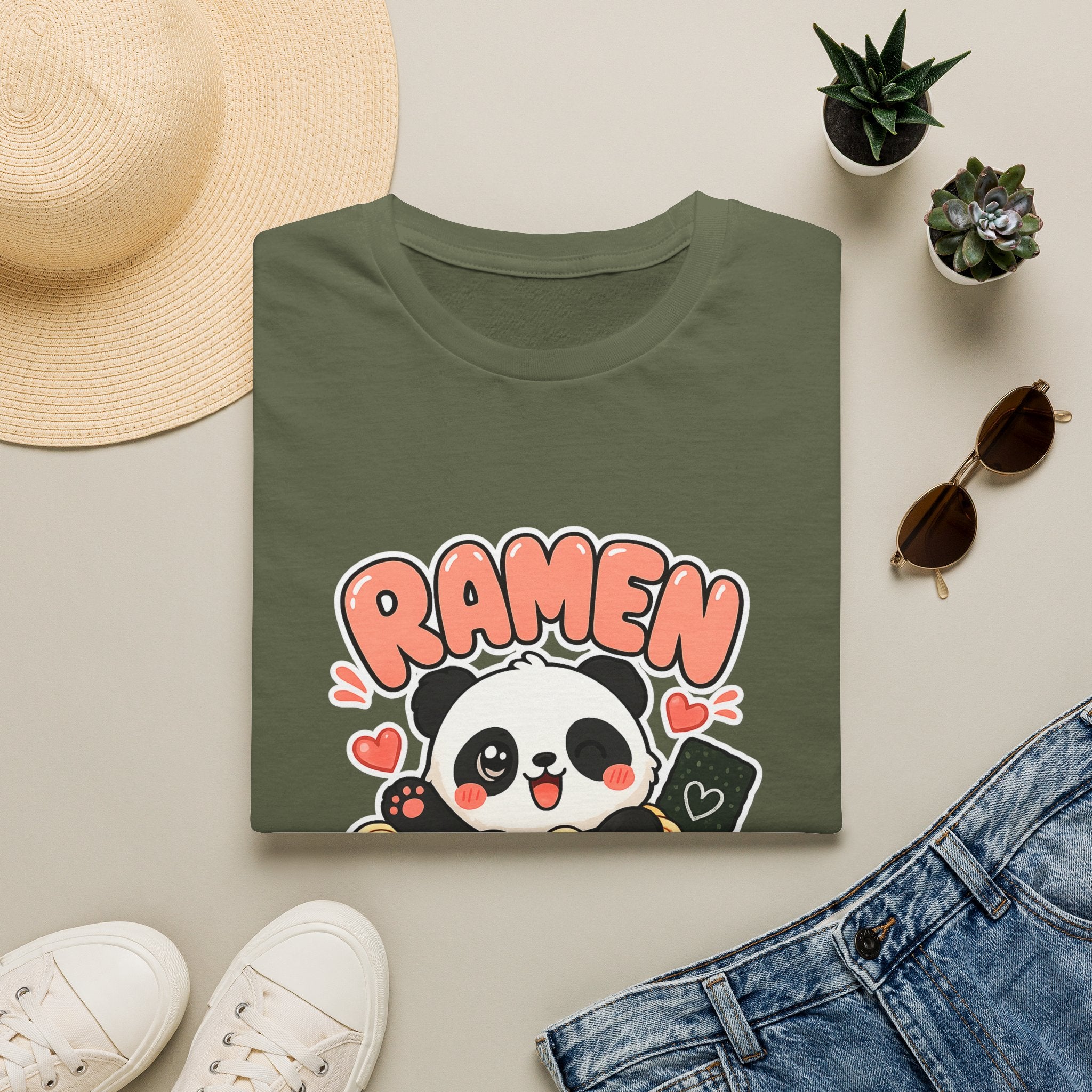 Cute Panda Ramen T-Shirt — Kawaii Ramen Bowl Graphic Tee