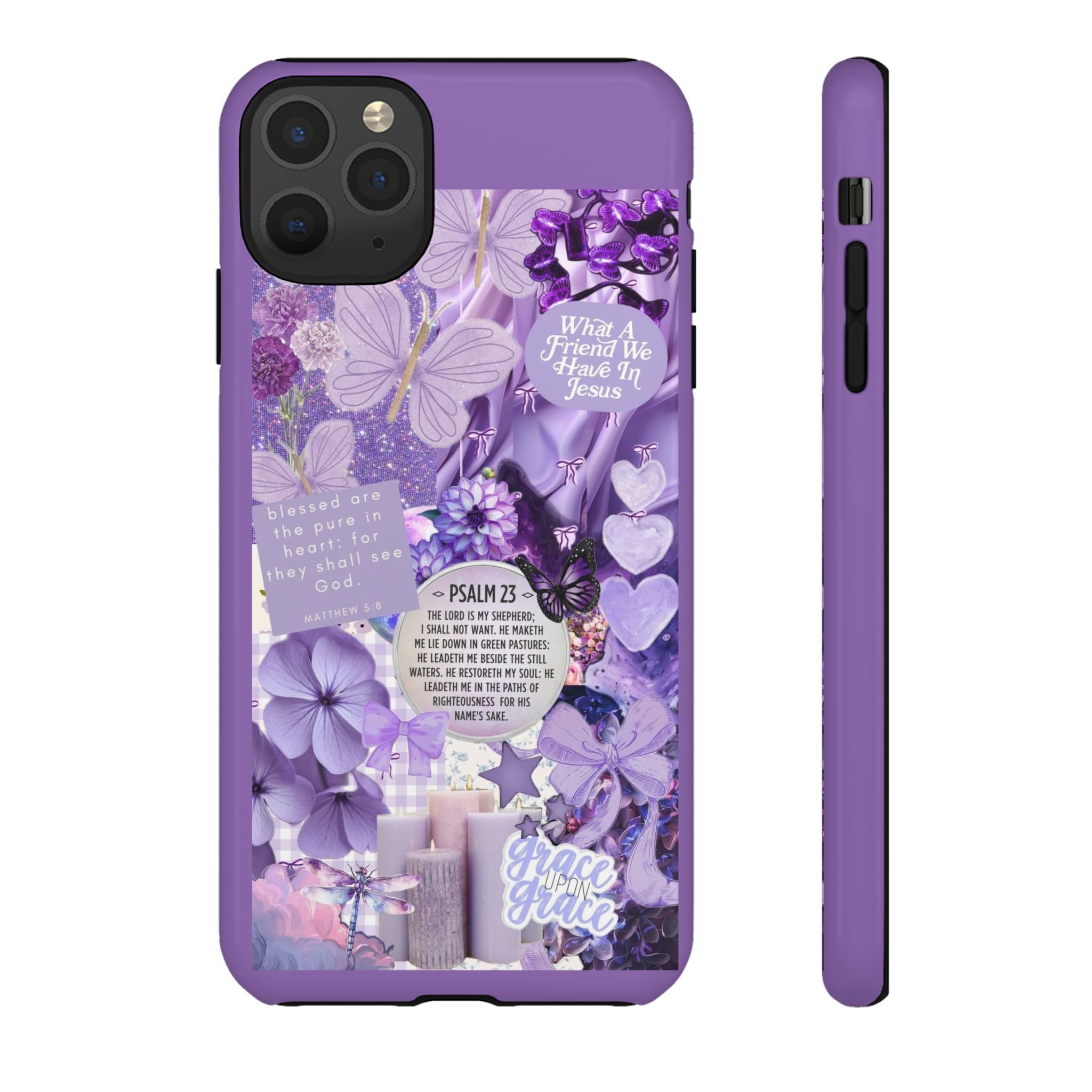 Bible Verse phone case - His Love Never Fails Psalm Phone Case — Floral Christian Scripture iPhone Cover