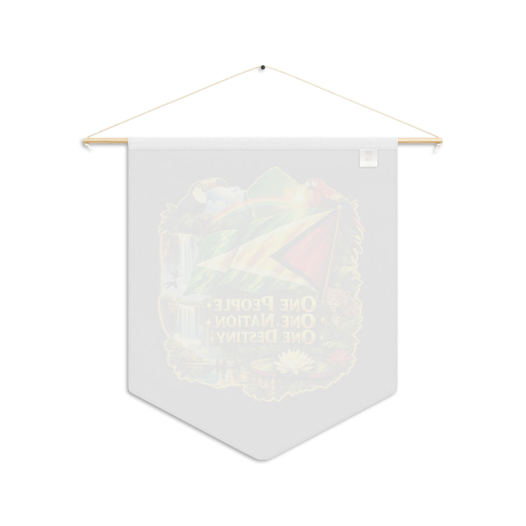 Wall decor Pennant - "One People, One Nation, One Destiny" Wall Banner