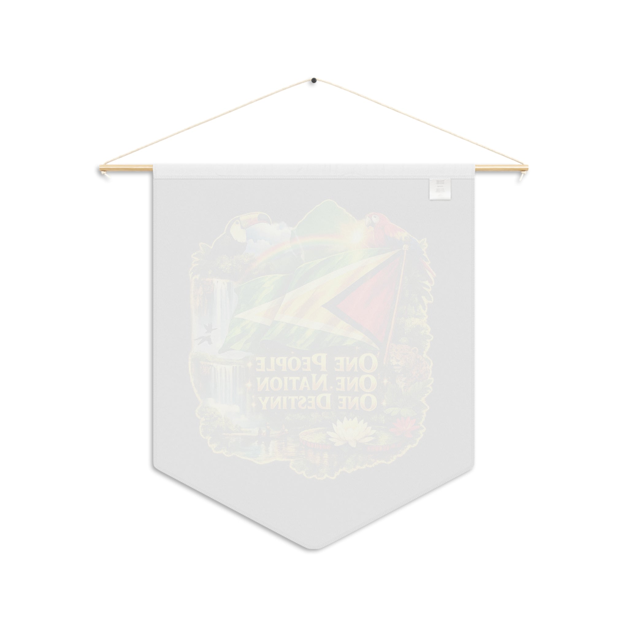 Wall decor Pennant - "One People, One Nation, One Destiny" Wall Banner