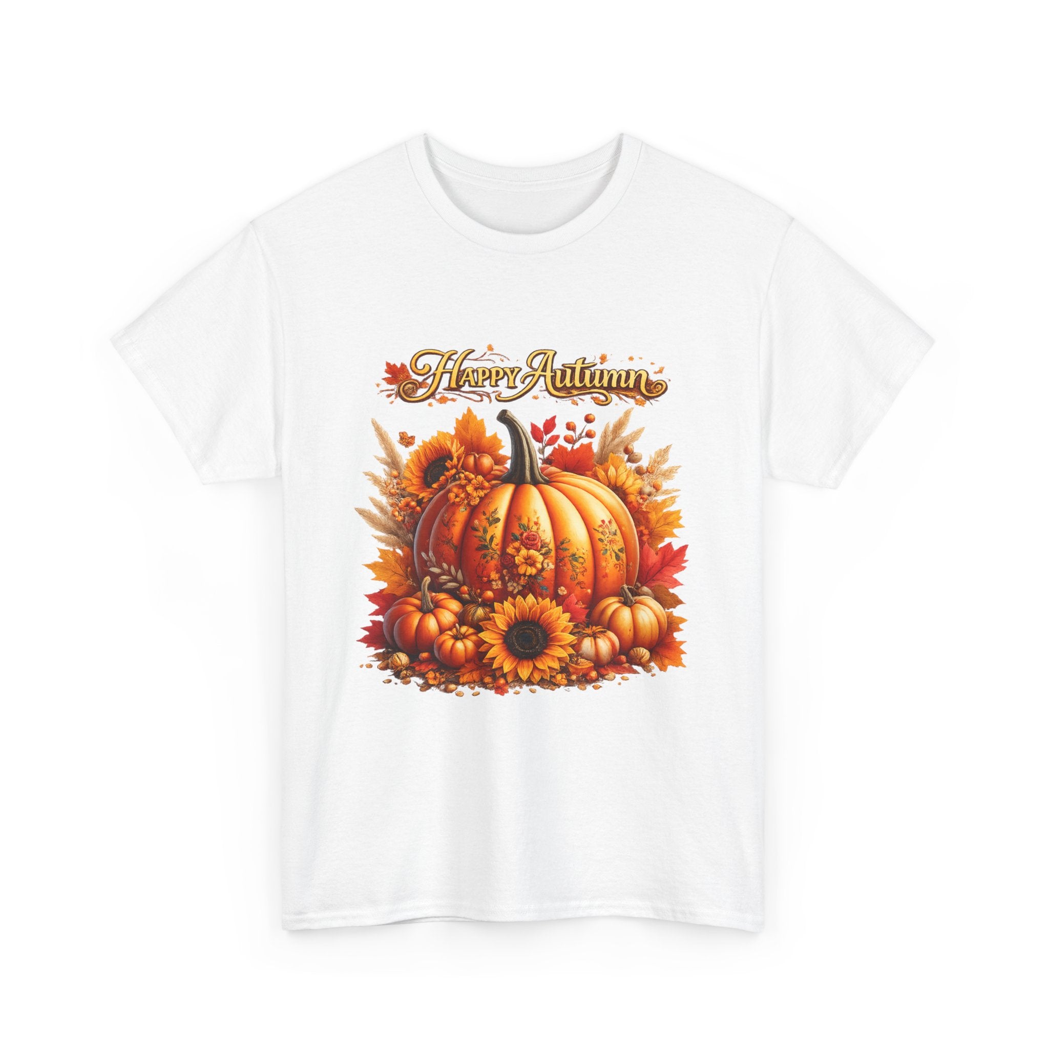 Autumn Pumpkin Tee – "Happy Autumn" Fall Harvest T-Shirt