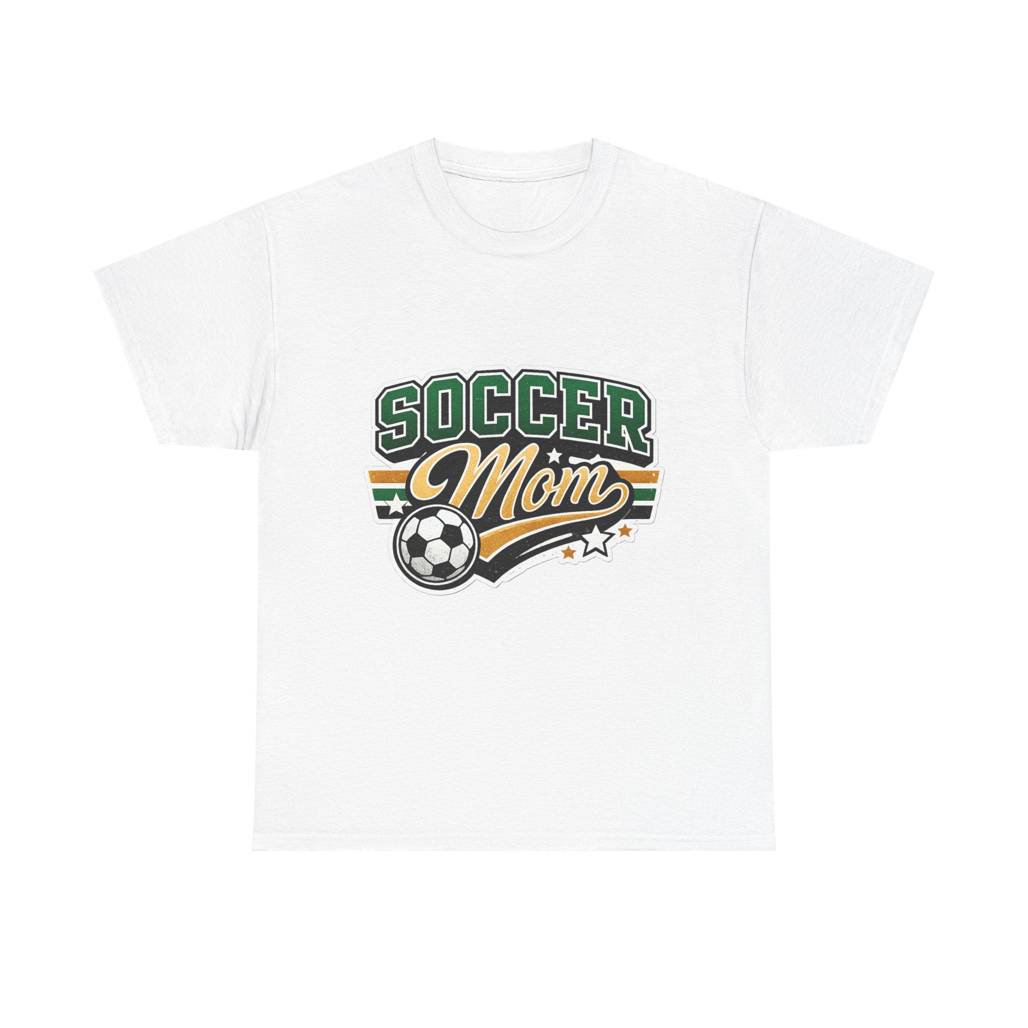 Soccer Mom T-Shirt — Retro Soccer Ball Graphic Tee for Moms, Team Support & Game Day