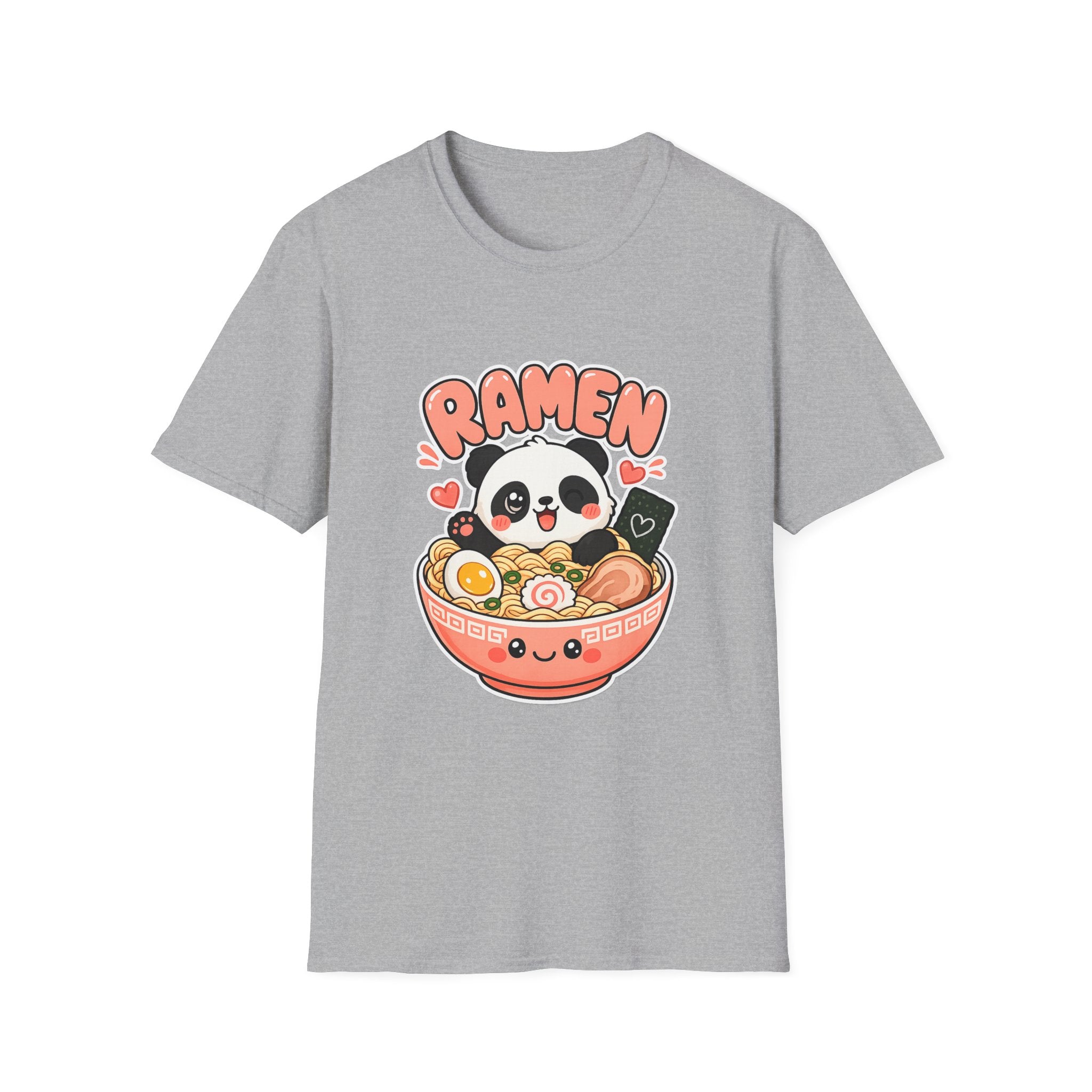 Cute Panda Ramen T-Shirt — Kawaii Ramen Bowl Graphic Tee