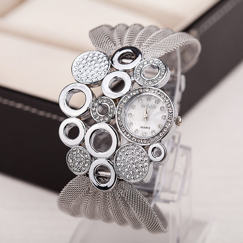 Fashion Butterfly Mesh Band Ladies Quartz Watch